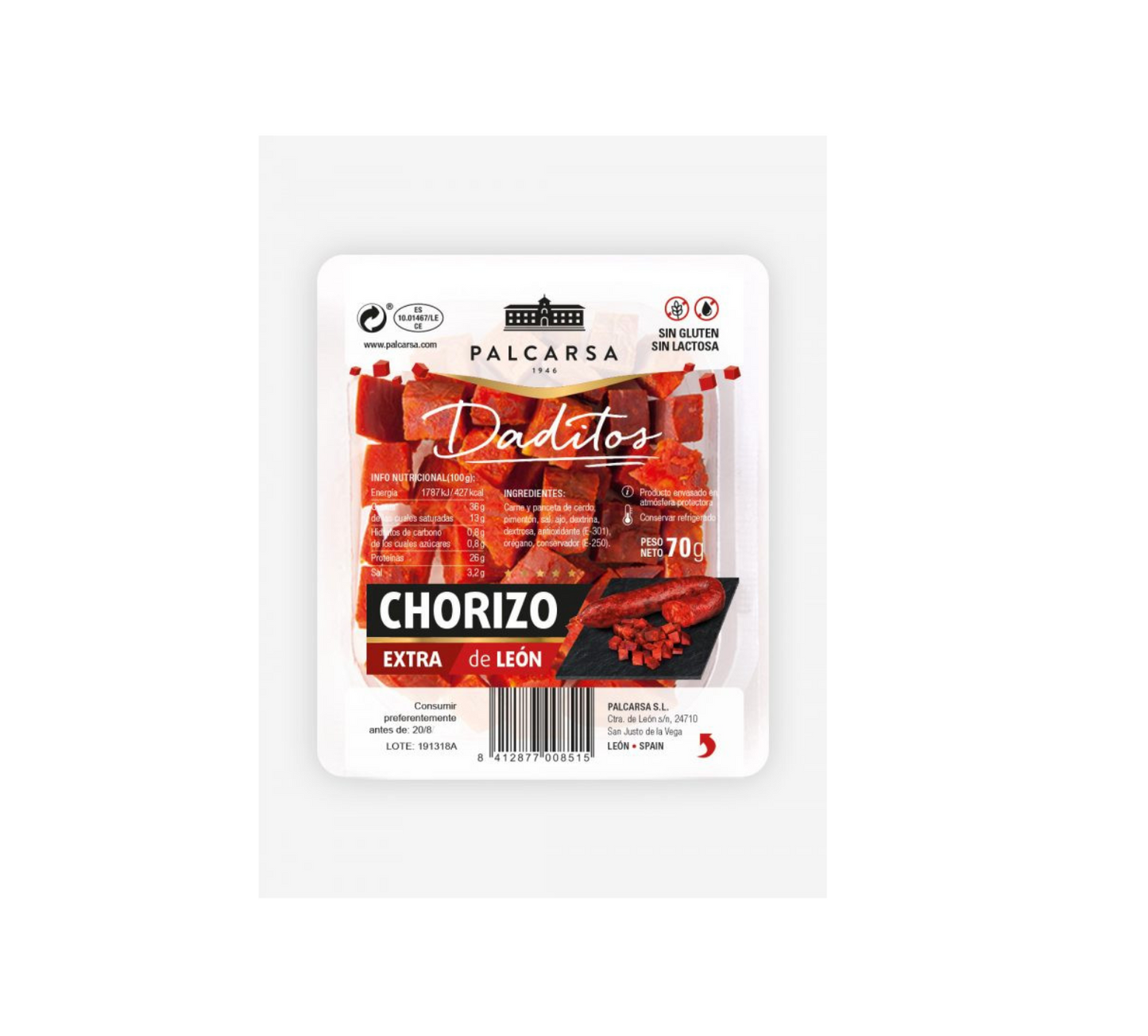 Chorizo Extra de León 500 g– Små tern med stor smag