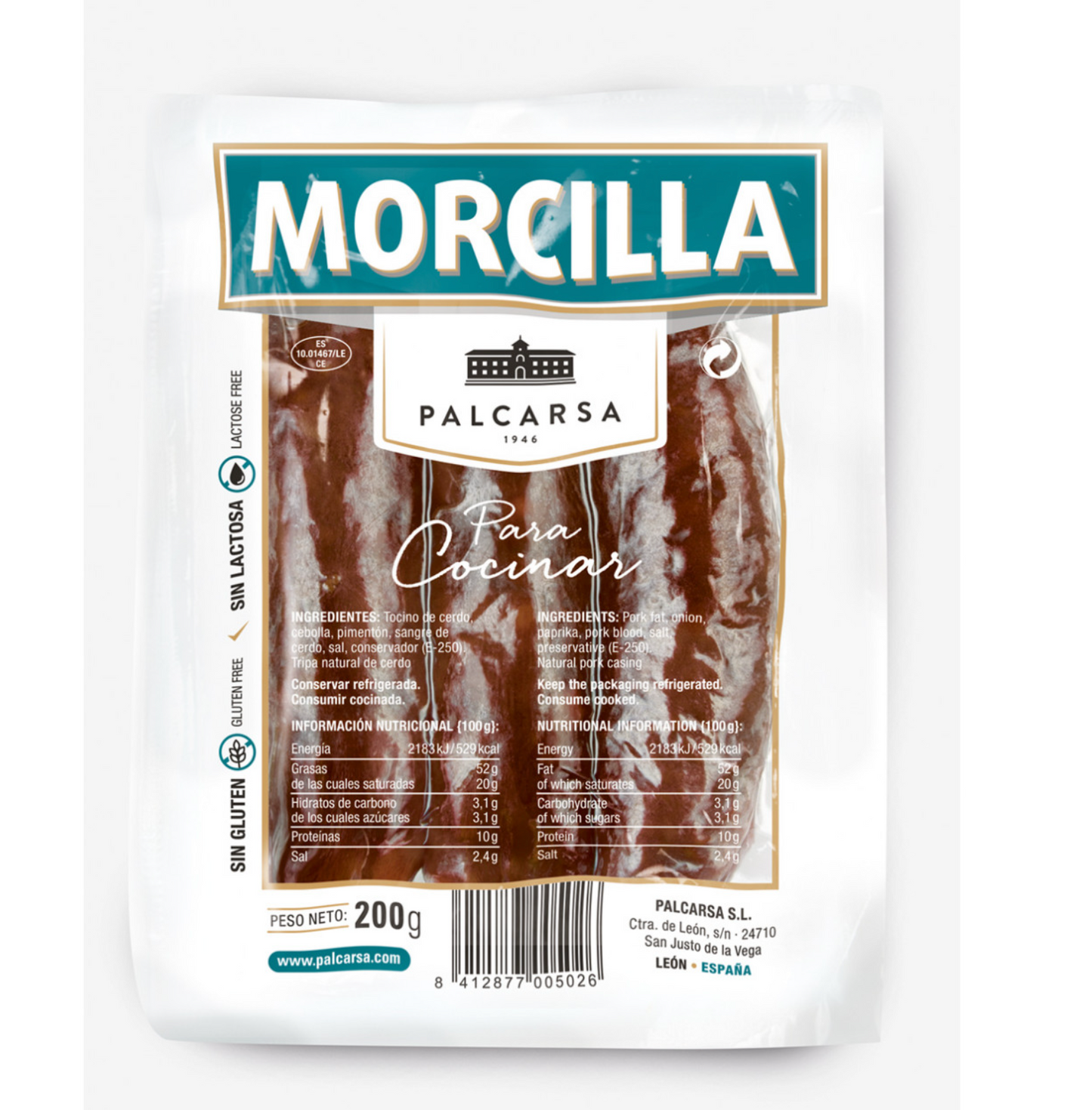 Morcilla 200 g – Spansk Blodpølse til Madlavning | All Good Stuff