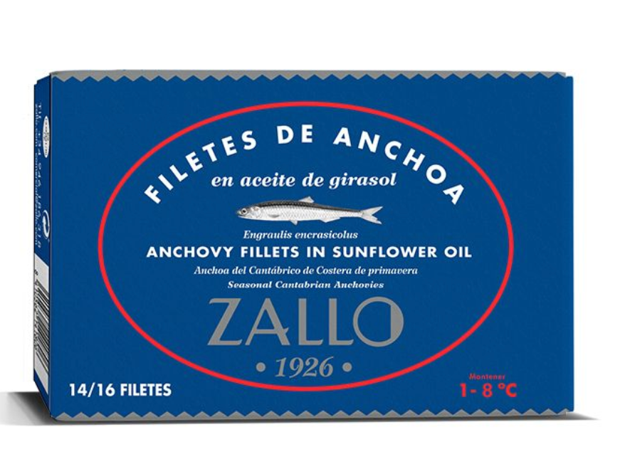 Cantabriske ansjoser – 85g. i solsikkeolie