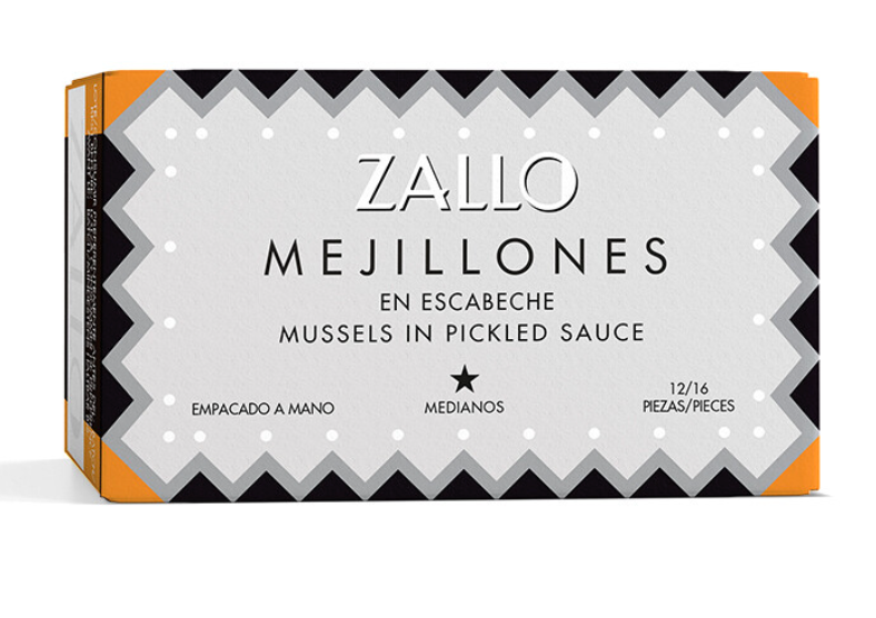 Mejillones en Escabeche, saftige muslinger i marinade