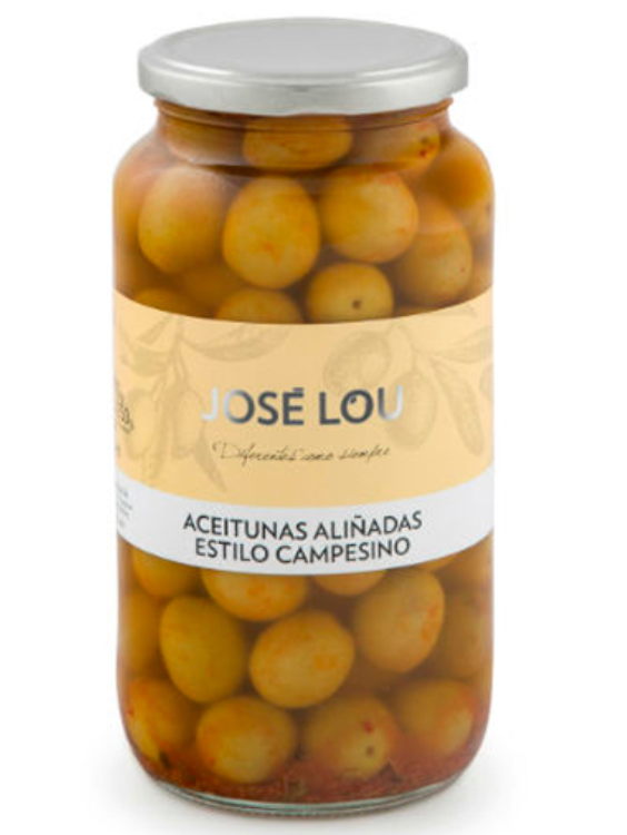 Lækre campensino grønne oliven med sten – krydret på traditionel vis | 550g