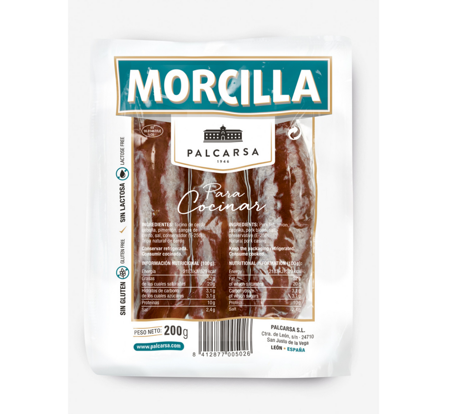 Morcilla 1 kg – Spansk Blodpølse til Madlavning | All Good Stuff