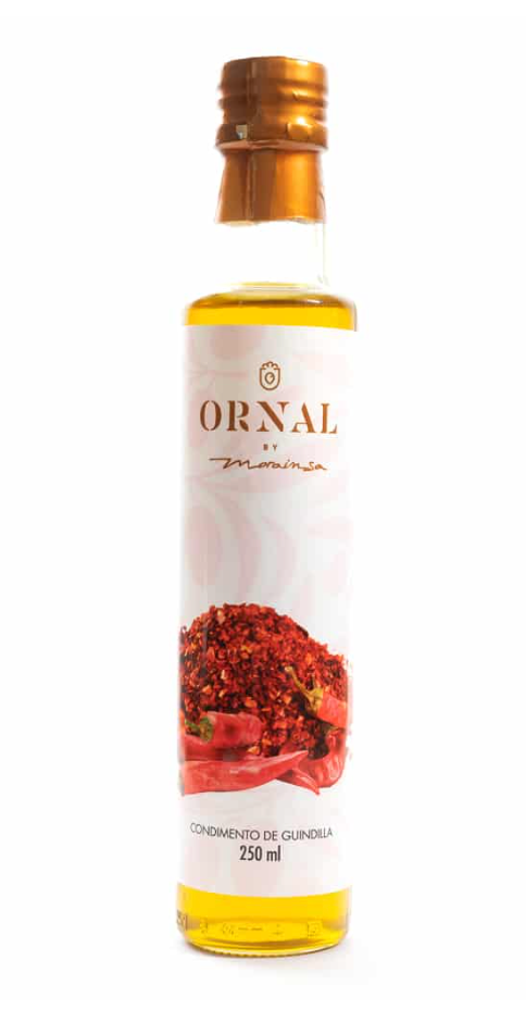 Økologisk ekstra jomfru olivenolie med chili 250 ml.