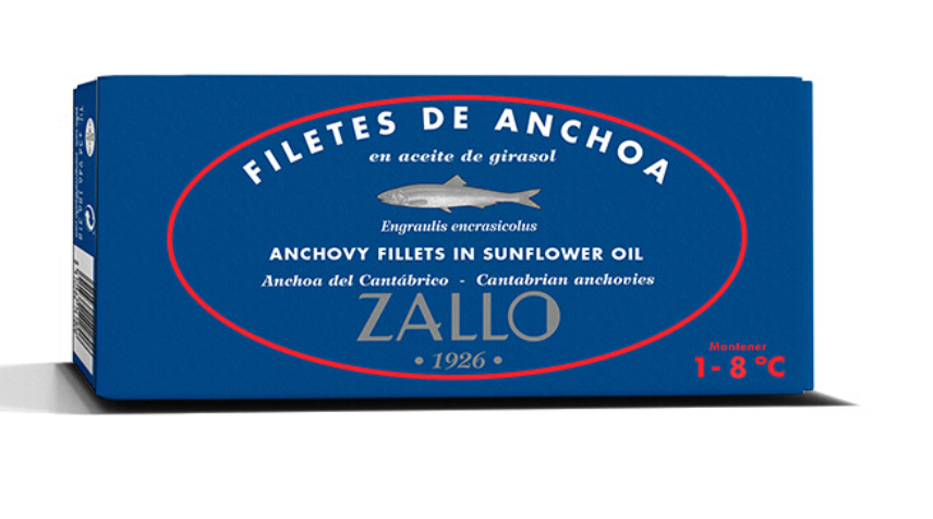 Cantabriske ansjoser – 50g. i solsikkeolie