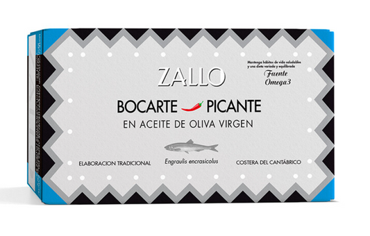 Bocarte picante i ekstra jomfruolivenolie – 112g autentisk smag