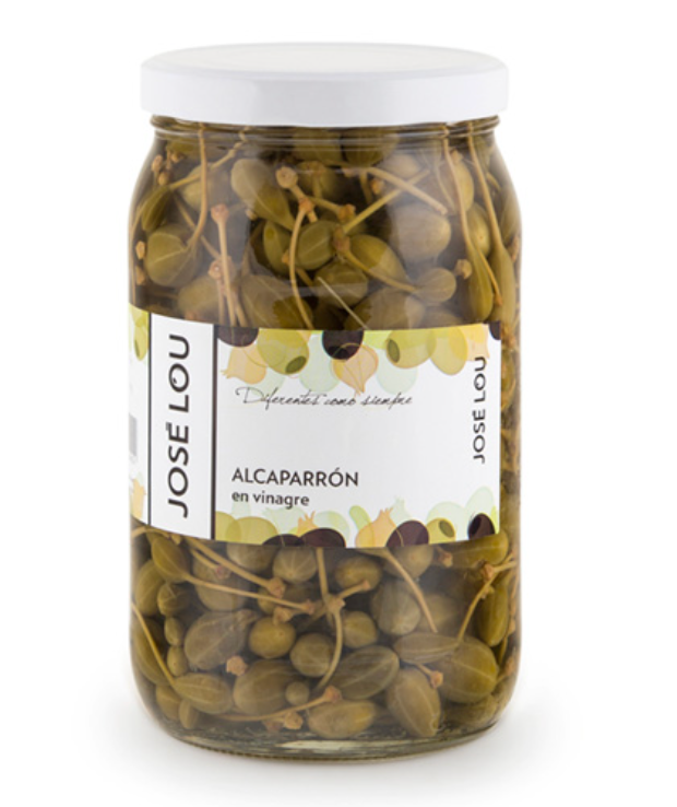 Kapersbær i Glas 1,1 kg.