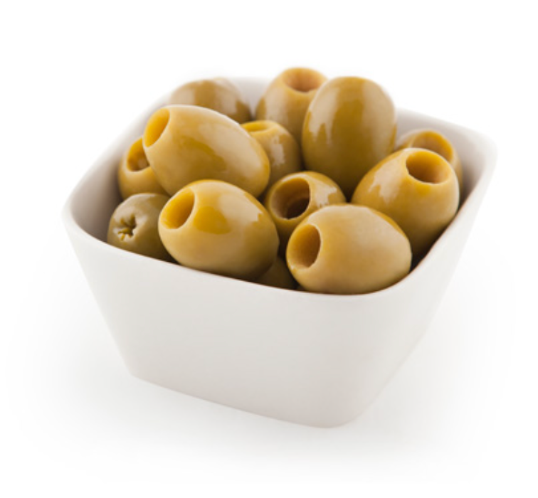 Gordal oliven – Store grønne oliven uden sten Kalibre 60/80 1,8 kg.