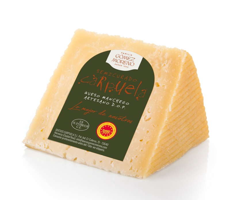 Manchego Semicurado – Håndlavet spansk ost fra La Mancha i stykker, 250g.