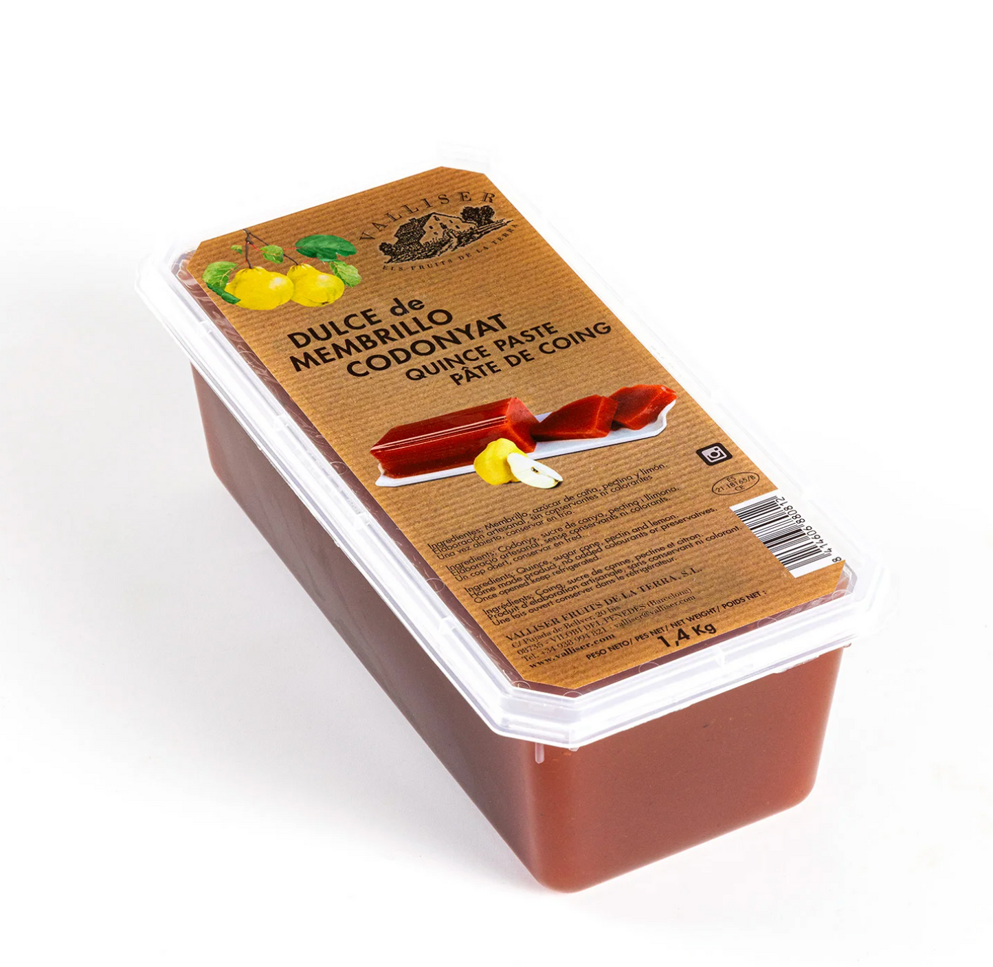 Membrillo 1,4 kg – Traditionel spansk kvædekonfekt i storformat